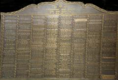 Building Donor Board for Congregation Ohav Shalom's Section Road (Cincinnati, Ohio) Location