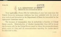 Notice from U.S. Department of Justice: Immigration and Naturalization Service