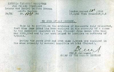 Letters from Interim Treasury Committee for Polish Questions