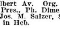 Kneseth Israel Congregation Organizational Summary from the 1907-1908 American Jewish Yearbook