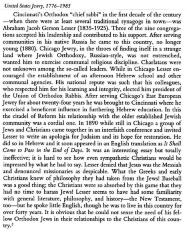 Rabbi Avrahom Gershon Lesser Bio from Book, United States Jewry 1776 - 1985