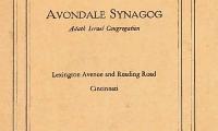 Program for the Dedication Service of the Avondale Synagogue, Adath Israel Congregation (Cincinnati, Ohio)