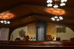 Temple Sholom Sanctuary Interior Photographs