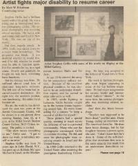 Article Regarding Grillo Exhibit at the University of Cincinnati Hillel Jewish Student Center (Cincinnati, OH)