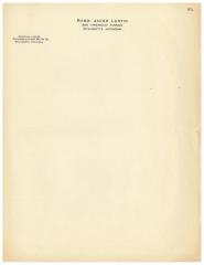 Letterhead for Rabbi Jacob Lustig at Congregation Beth-El