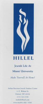 Miami University Hillel Brochure for Students (Cincinnati, OH) 