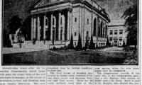 Article Regarding Cornerstone Laying of New Adath Israel Congregation Building on Lexington Avenue and Reading Road - Cincinnati, Ohio.  1926