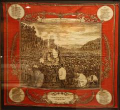 1870 Wall hanging Commemorating a Yom Kippur Service 