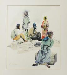 Bedouin Camp Painting