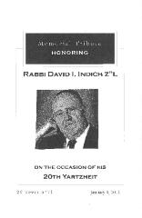 Golf Manor Synagogue (Cincinnati, Ohio) - Rabbi David I. Indich Memorial Tribute - 2011