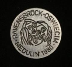 Ravensbruck Commemorative Pin from 1980