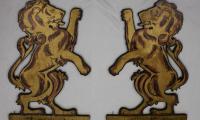 Lions from the Ark formerly used in Kneseth Israel Congregation (Cincinnati, Ohio)