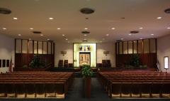 Interior photographs of Congregation Anshei Sfard's (Louisville, KY) Sanctuary at the Dutchman's Lane Location