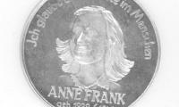 Silver Medal Struck In Memoriam of Anne Frank (“I still believe in the good of mankind”)