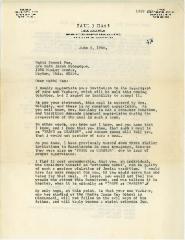 Letter to Rabbi Samuel Fox from Paul J. Haas, 1966