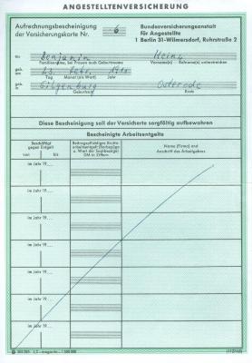 Angestelltenversicherung 1967