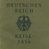 Deutsches Reich Peise-Pass