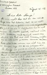 Letter from Bernhard Goldlust to Paula Goldlust