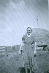 Photo Lady Next to a Fence
