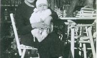 Photo Elsa Blumenstein holding Baby Henry 