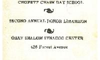 Cincinnati Hebrew Day School/Chofetz Chaim Parent Teacher Booklet - 1953
