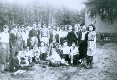 Photo Werner Coppel standing with other members of Hakshira Summer 1940