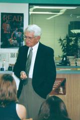 Photo Werner Coppel speaking at Mason High School 