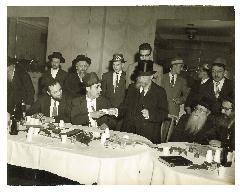 Photos of Wedding of Rabbi Jacob Lustig to Edith Blau, Rabbi Eliezer Silver was the Misader Kiddushin