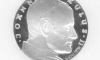 Medal Commemorating the Papal Visit of Pope John Paul II to the Auschwitz Birkenau Concentration Camp in 1979.