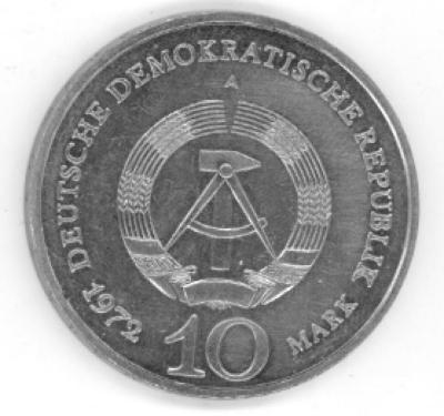 Buchenwald East German 1972 10 Mark Coin