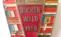Buchenwald Memorial Pin #4 Issued at 1958 Buchenwald Survivors Meeting