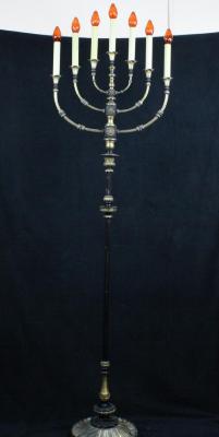 Pair of 7 Branch Menorahs Temple Bene Israel, Hamilton, OH