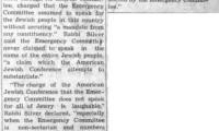 Southern Israelite, "Orthodox Rabbinical Head Protests Attack on Emergency Committee," article from 1/14/1944