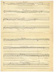 Sheet Music for Jewish Melodies Handwritten by Ernst Kahn