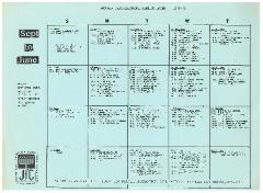 Jewish Welfare Fund - Organizational Meeting Dates September-June 1978-79