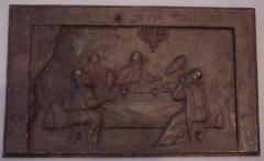 Plaque Depicting the Passover Seder of Rabbi Eliezer, Rabbi Yehoshuah, Rabbi Elazar Ben Azariah, Rabbi Akiva and Rabbi Tarfon as described in the Passover Haggadah  