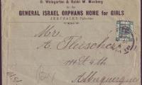 General Israel Orphans’ Home for Girls Envelope Cover from 1920