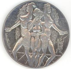 Salvador Dali Peace Medal Issued in Honor of the Israel / Egyptian Peace Treaty in 1978