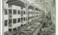 Auschwitz-Birkenau Postcard Showing the Interior of the Men's Barracks 