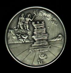 Tribe of Simeon - Salvador Dali 1973 25th Anniversary of Israel Silver Medal