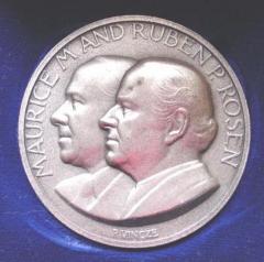 Maurice M. and Ruben P. Rosen Medal Commemorating Their Dedicating a Building at the Technion University in Haifa Israel