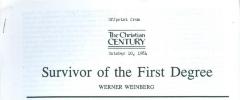 "Survivor of the First Degree" from The Christian Century