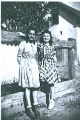 Anna Brünn (Ornstein) and friend