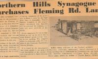 Northern Hills (Beth El) Purchases Land on Finney Town Rd. for Construction of New Synagogue