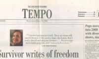 "Survivor writes of Freedom" - article published in The Cincinnati Enquirer
